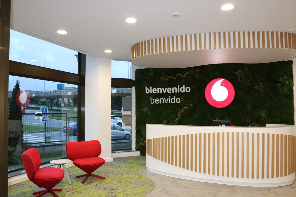 Acondicionamiento de oficinas para Vodafone en La Coruña