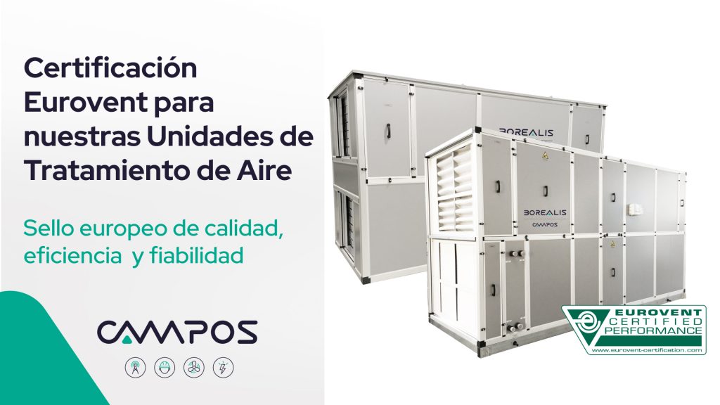 Certiﬁcación Eurovent para nuestras Unidades de Tratamiento de Aire 'Borealis'