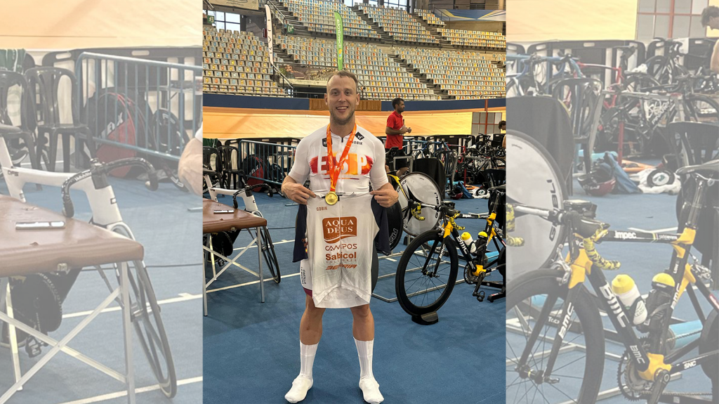 Pepe Moreno en competición con el patrocinio de Campos en el EuroTrack26