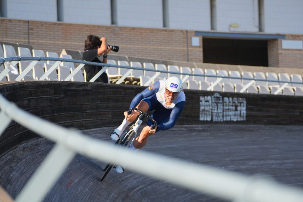 Pepe Moreno en competición con el patrocinio de Campos en el EuroTrack26